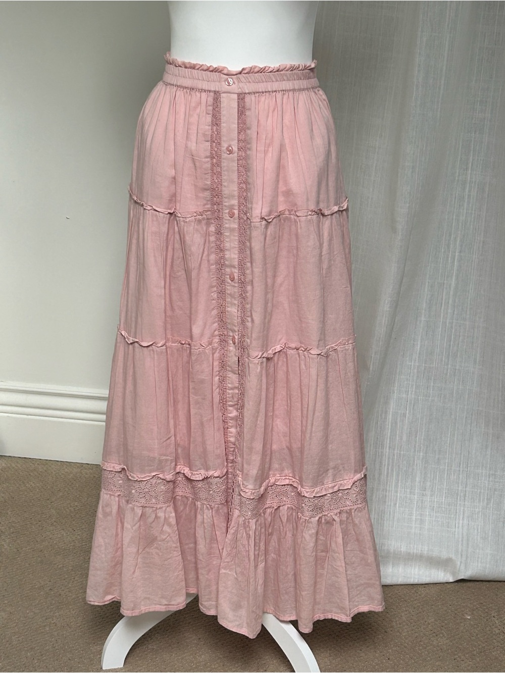 LOVESHACKFANCY x GAP 100% COTTON Maxi Skirt M